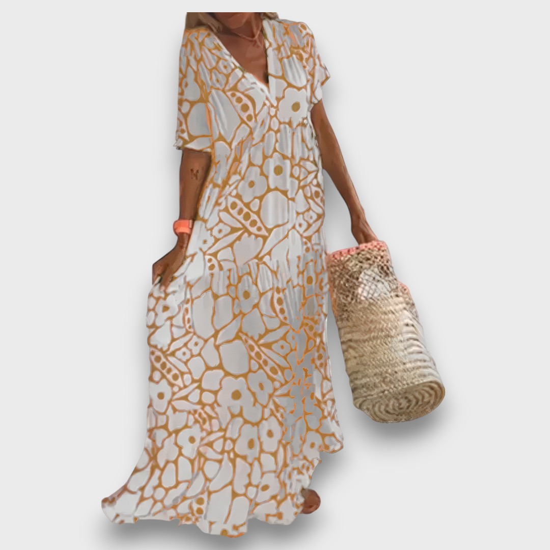 Květinové Boho Maxi Šaty Summer Breeze