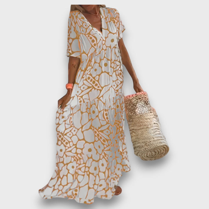 Květinové Boho Maxi Šaty Summer Breeze