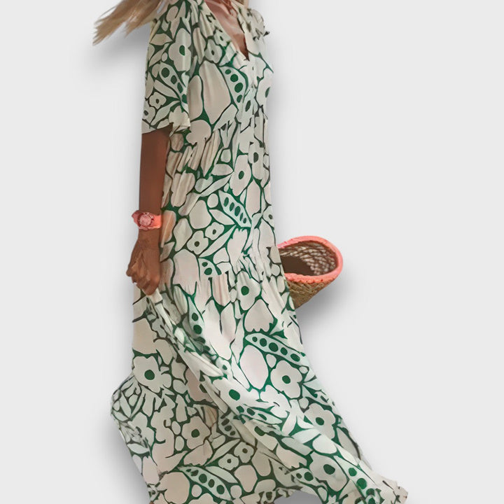 Květinové Boho Maxi Šaty Summer Breeze