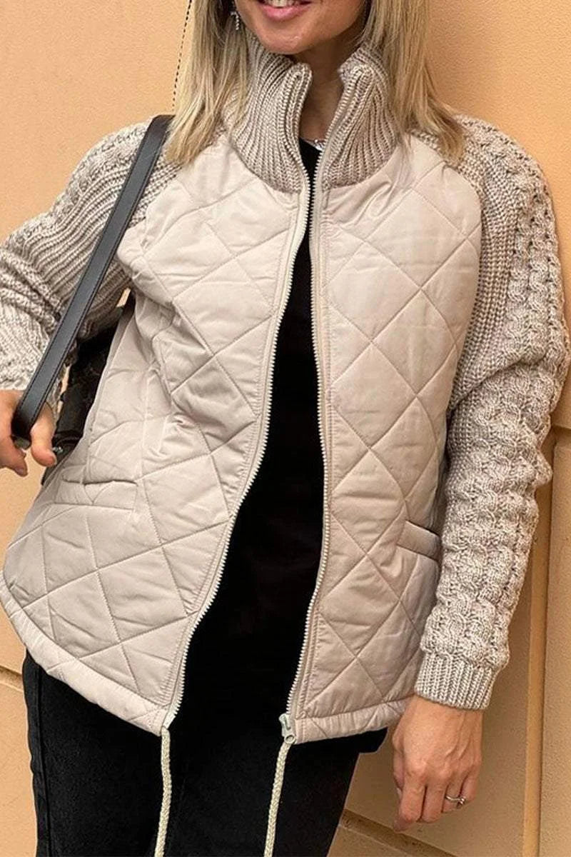 BELINA | Ležérní patchworková bunda na zip