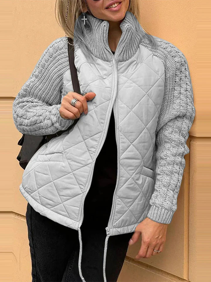 BELINA | Ležérní patchworková bunda na zip