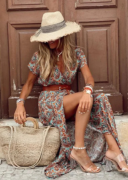 Tereza | Vzdušné boho maxi šaty
